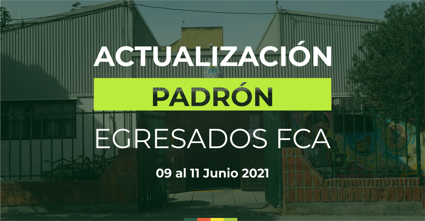 Actualización del Padrón de Egresados de la FCA-UNJu