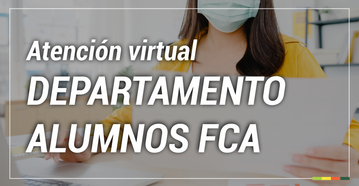 Modalidad de atención de Departamento Alumnos FCA