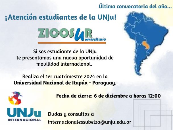 Apertura de la convocatoria ZICOSUR