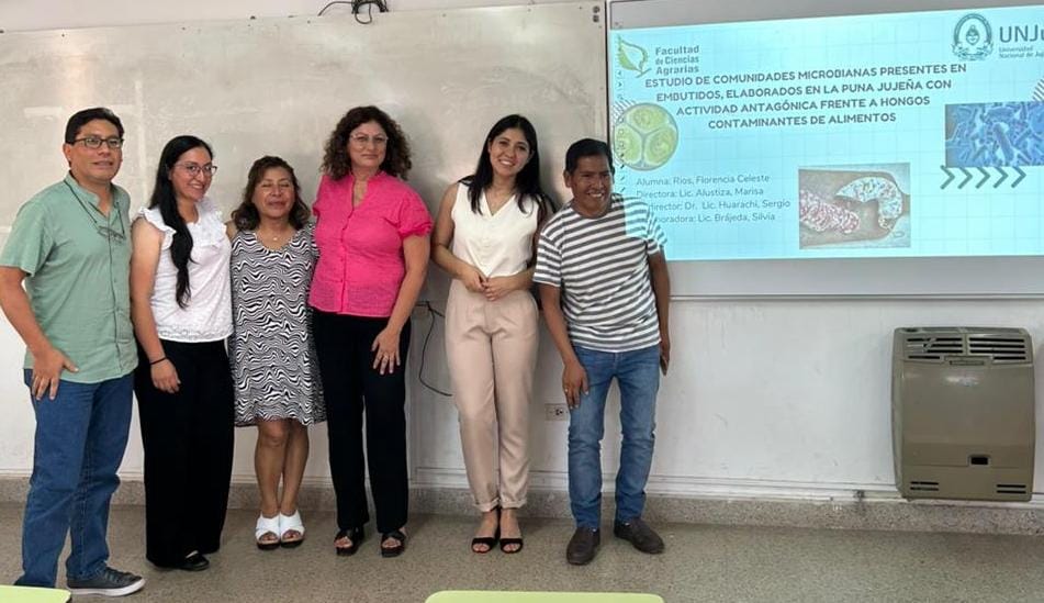 Nueva profesional de Agrarias de la UNJu defendió tesina sobre embutidos producidos en la Puna
