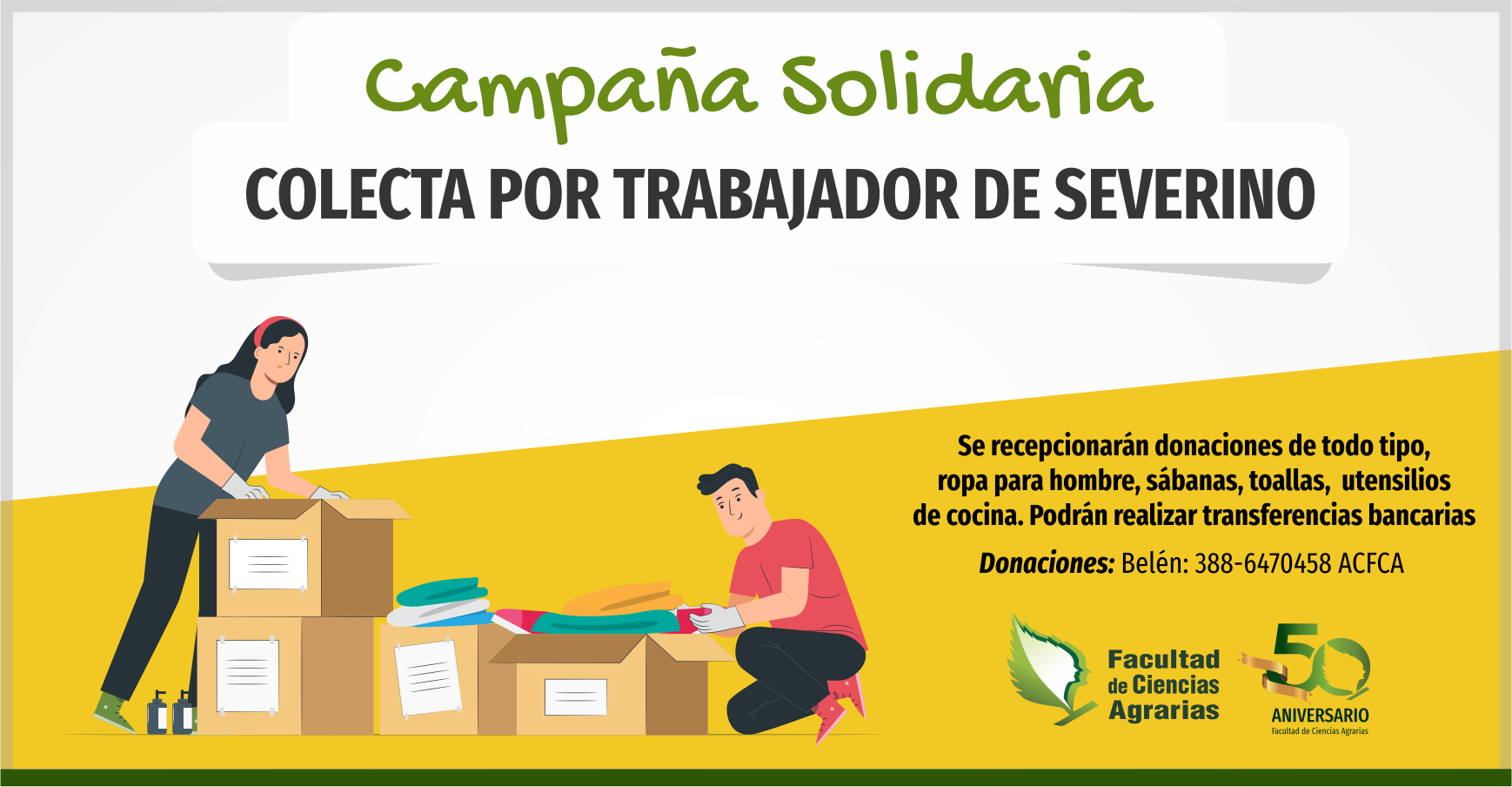 Realizan colecta por trabajador de Severino