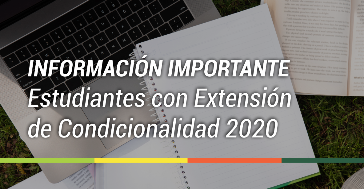 Estudiantes con extensión de condicionalidad 2020 otorgada por el HCAFCA