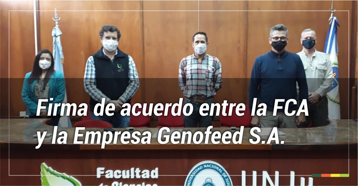 Firma de acuerdo entre la FCA y la Empresa Genofeed S.A.