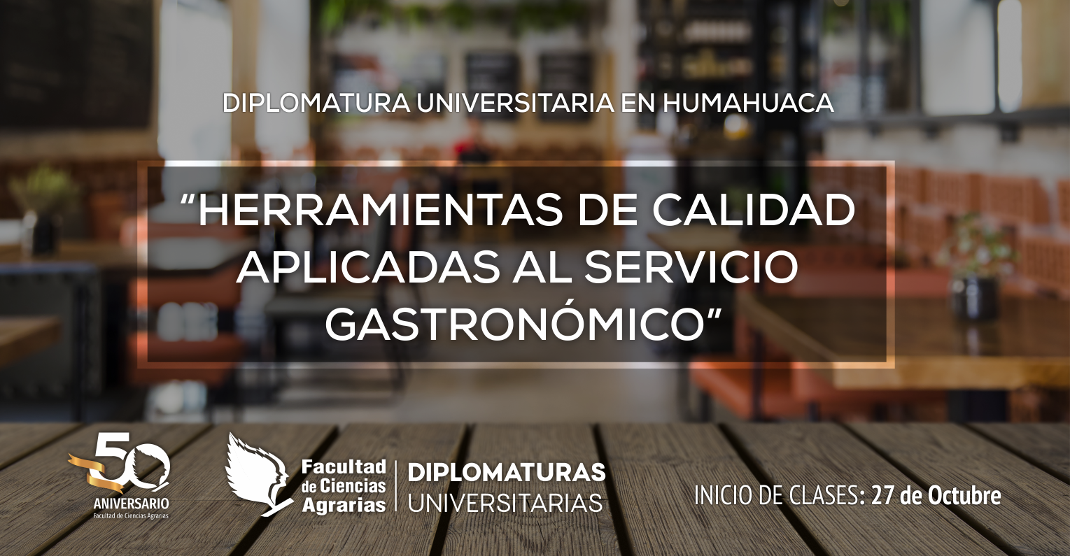 Brindarán Diplomatura sobre herramientas de calidad aplicadas al servicio gastronómico