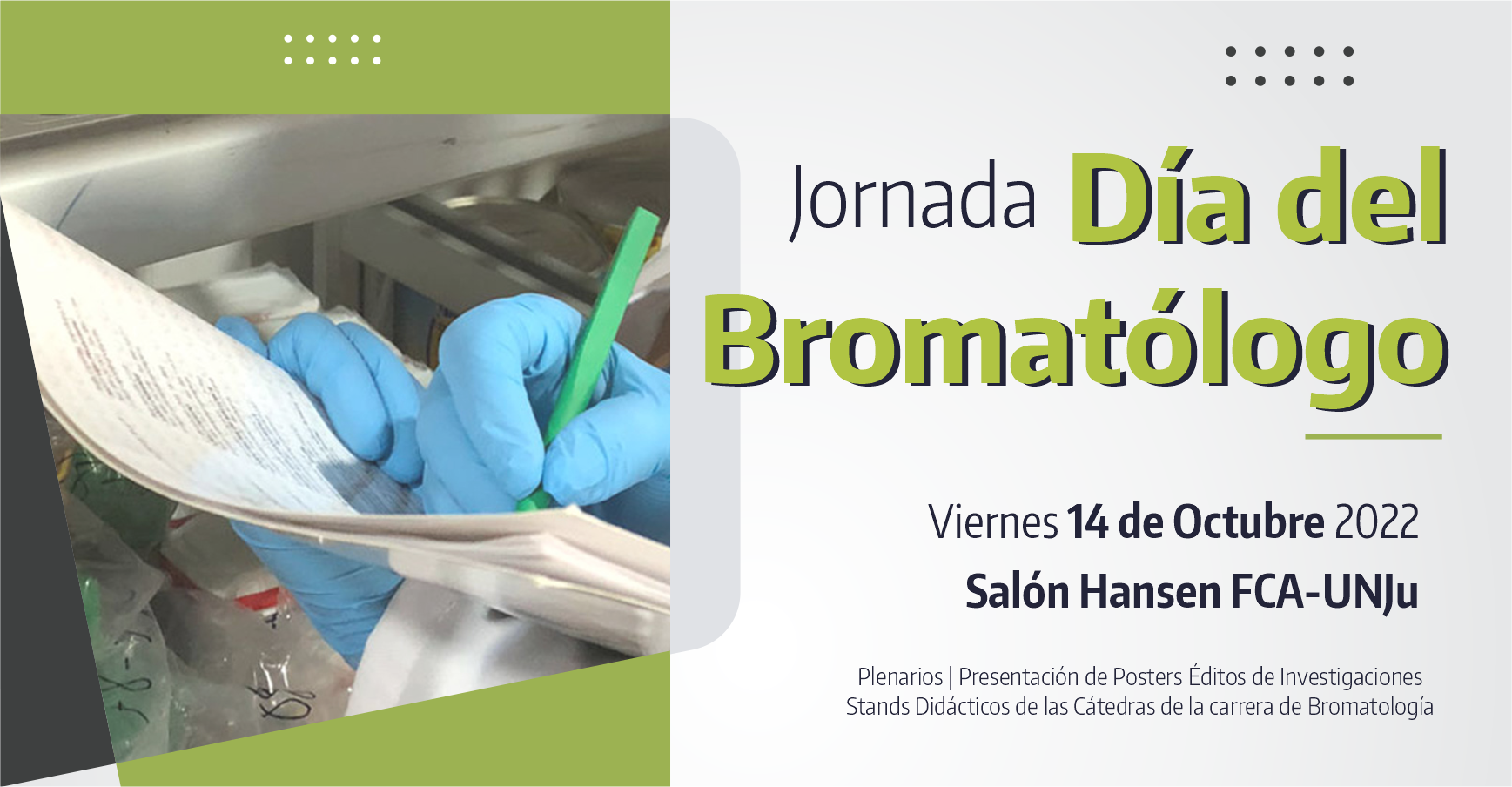 Realizarán Jornada por el Día del Bromatólogo